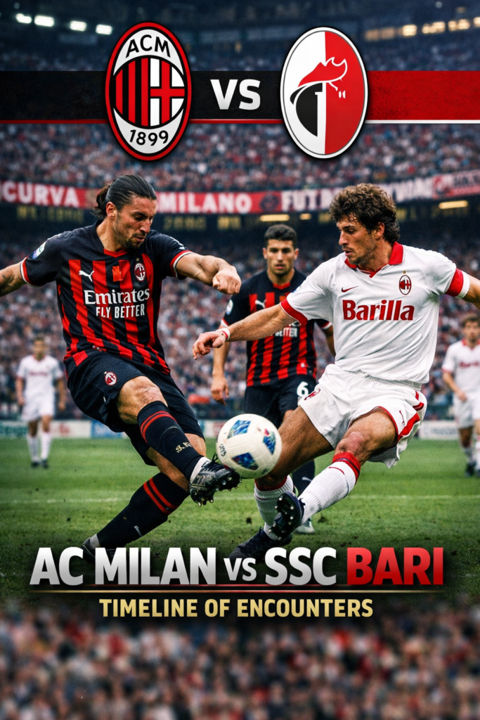 AC Milan vs SSC Bari: Timeline of Encounters